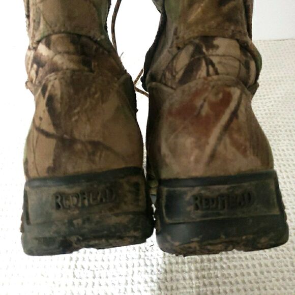 RedHead Woman’s Camo Insulated Water Proof Hard Toe Lace Up Snake Boots Size 6.5 - Picture 5 of 12